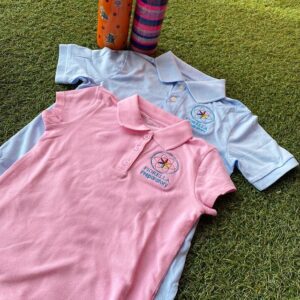 Fiorella Preparatory School uniforms with two tumblers